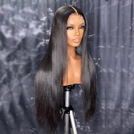 *Straight Hair* 5x5 HD Lace Closure Unit Wig 180% Density Hair Wig