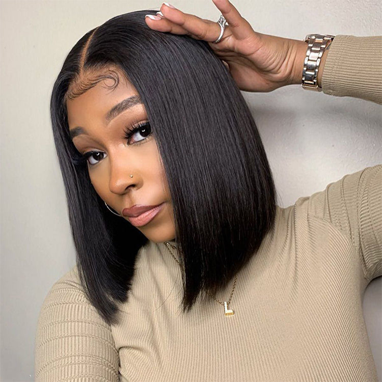 Straight Hair 13x4 Lace Frontal Bob Wig