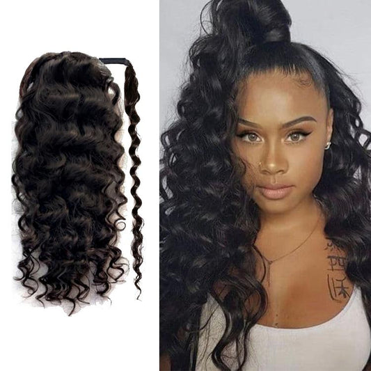 10A Ponytail Loose Deep Hair Weave Easy Install