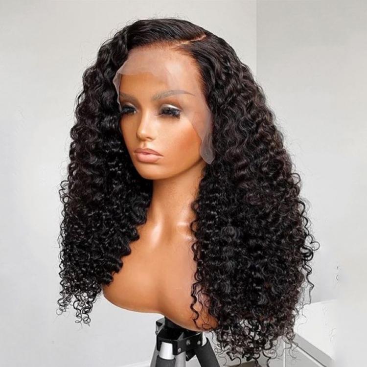 Curly Hair Undetectable Transparent Lace 13X4 Frontal Unit Lace Wig